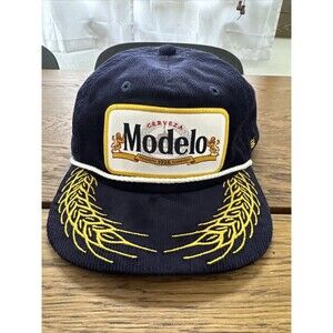 Modelo Cerveza 1925 Navy Corduroy Snapback HAT NEW
